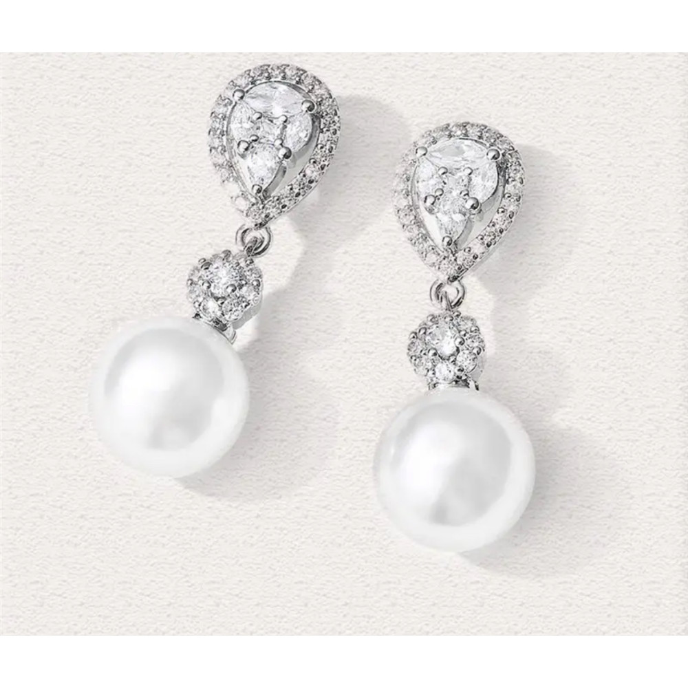 SLN PEARL DROP EARRINGS