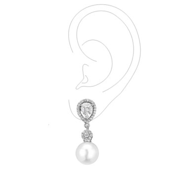 SLN PEARL DROP EARRINGS
