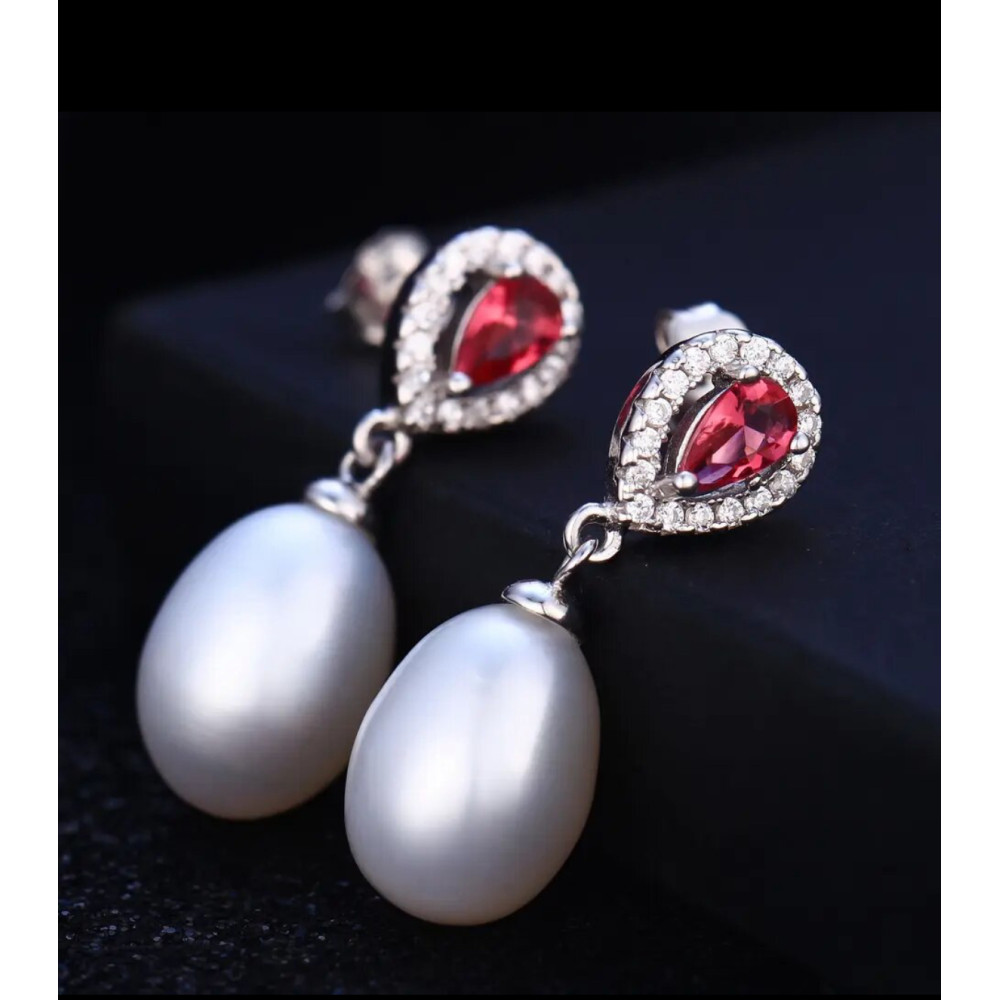 HELEN EARRINGS (RED)